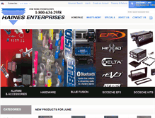 Tablet Screenshot of hainesenterprises.com